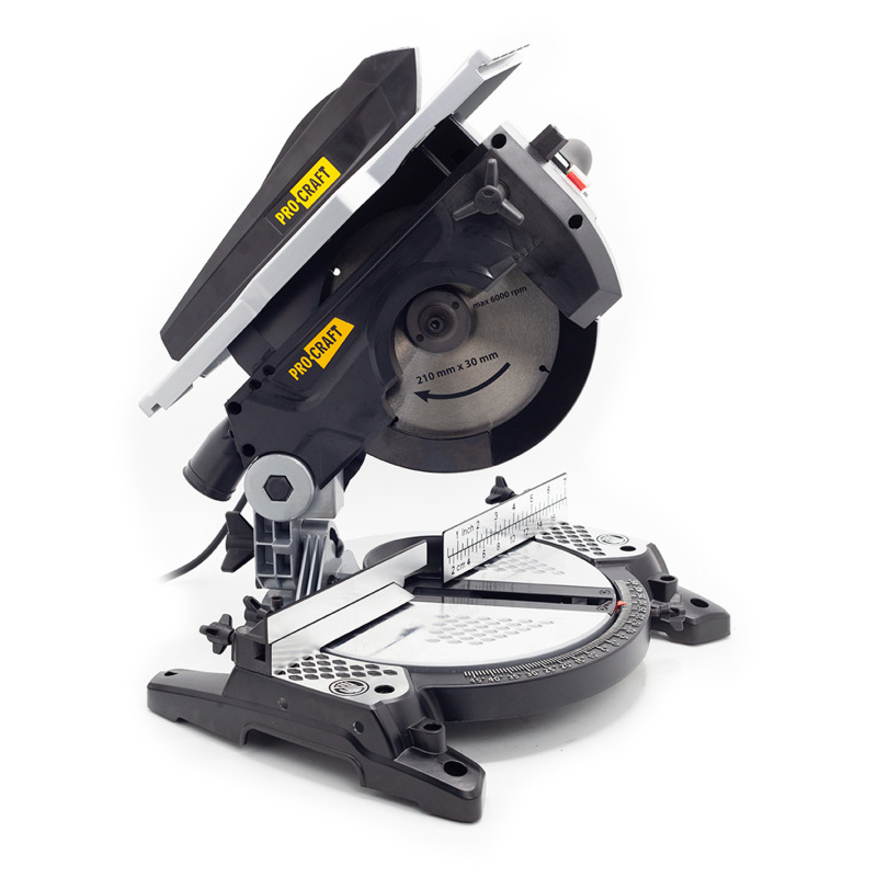 PROCRAFT Pokosová píla 1200W 210mm 2 v 1 s funkciou stolovej píly CMS21 4