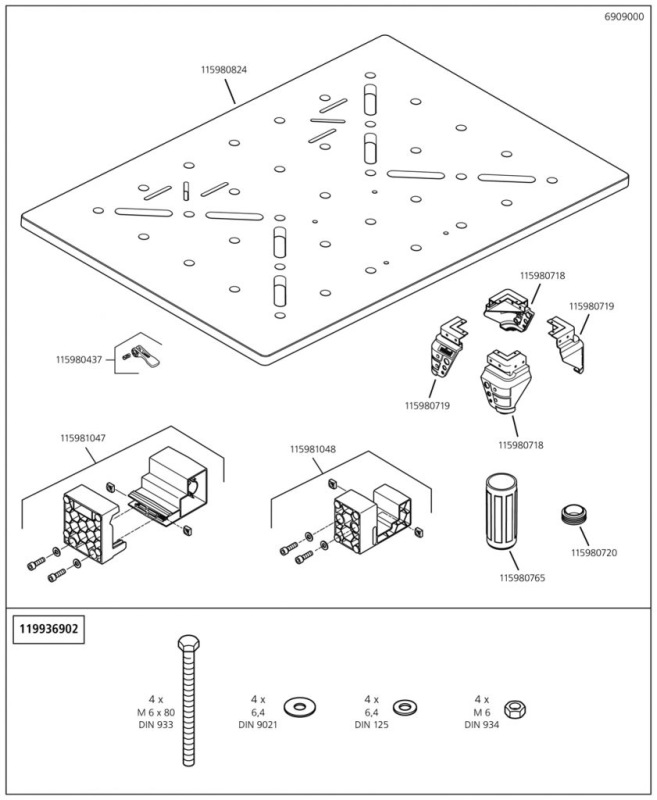 Wolfcraft Stôl pracovný MASTER work 1600, wolfcraft 6909000 1
