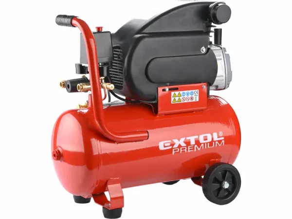 EXTOL PREMIUM Kompresor olejový, príkon 1,5kW, nádoba 24l, max. 8bar 8895310