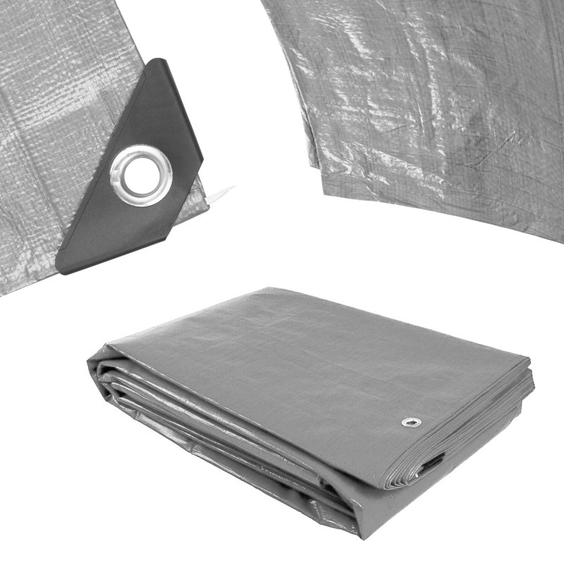 Procraft ST10x12 200g/m2 nepremokavá plachta so sieťovinou 10x12 m strieborná