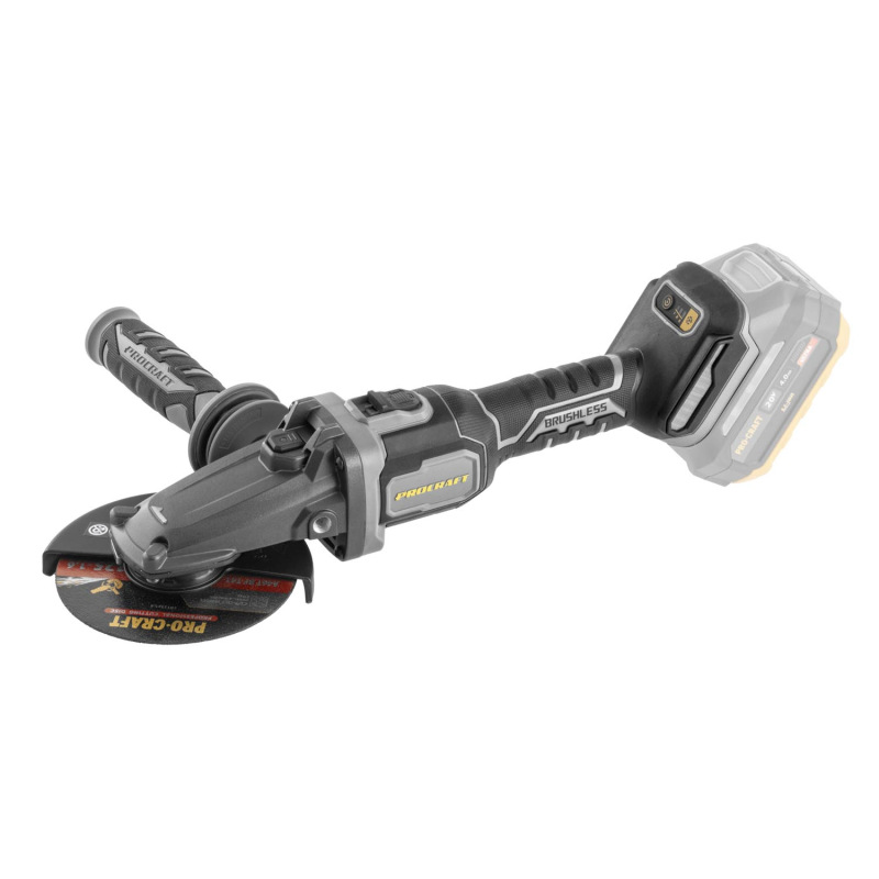 PROCRAFT Aku uhlová brúska 20V 125mm AG125C (bez baterie a nabíječky) 10