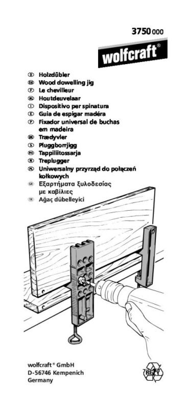 Wolfcraft Sada kolíkovacia univerzálna wolfcraft 3750000 4