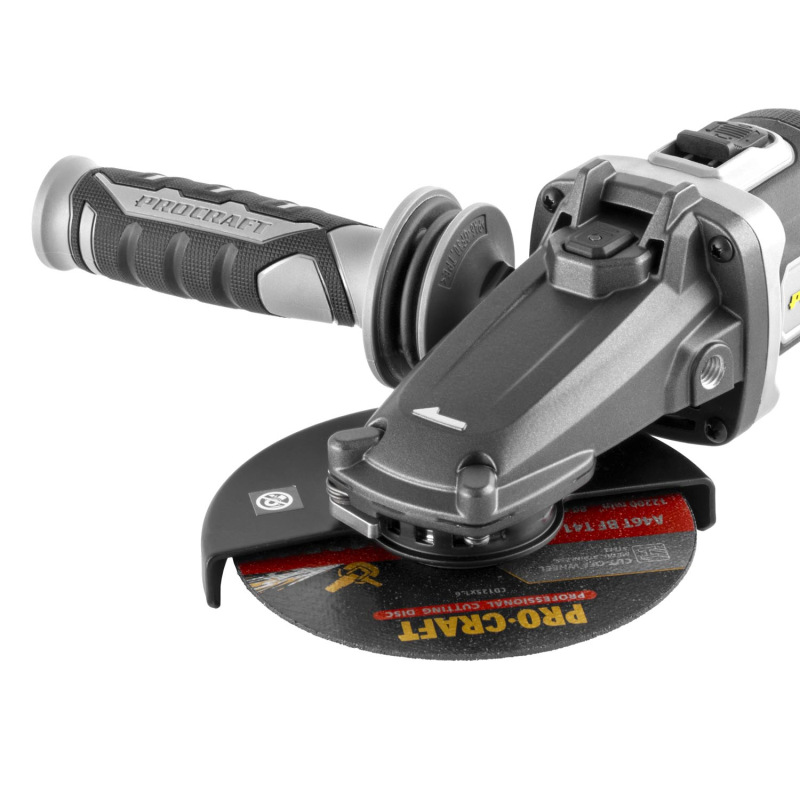 PROCRAFT Aku uhlová brúska 20V 125mm AG125C (bez baterie a nabíječky) 5