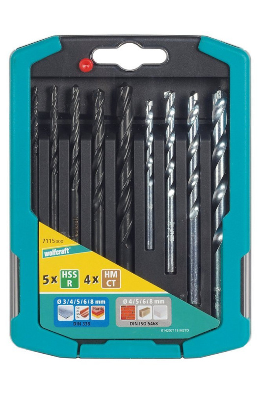 Wolfcraft Sada vrtákov HSS/HM kombinovaných ø3 - 8mm wolfcraft 7115000