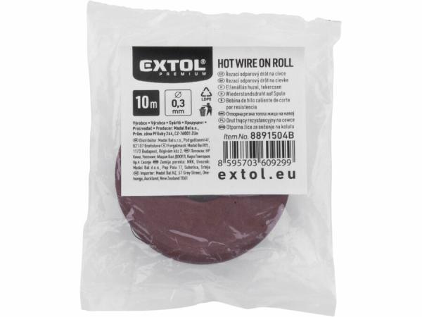 EXTOL PREMIUM Drôt rezací odporový Ø0,3mm 10m 8891504B pre 8891504 1