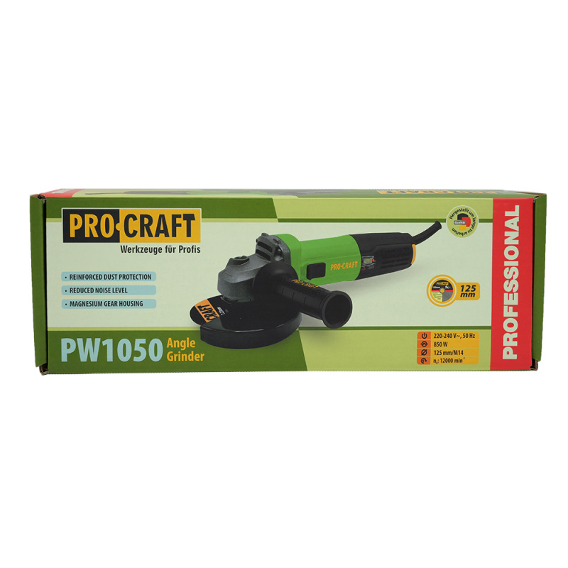 PROCRAFT Uhlová brúska 125mm 850W PW1050 4