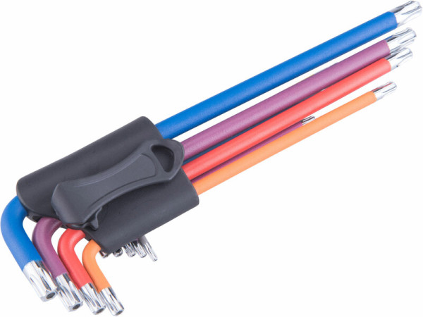 EXTOL PREMIUM 8819416 Kľúče Torx farebné predĺžené, 9ks, T10-T50mm, S2 2