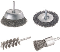 Wolfcraft Sada oceľových kartáčov do vŕtačky wolfcraft 2133000