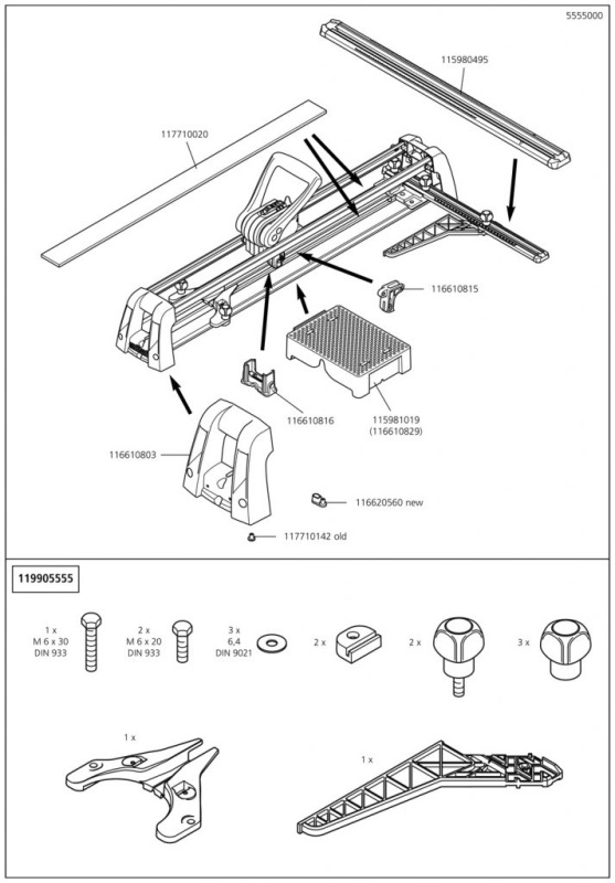 Wolfcraft Rezačka na obklady TC 670 Expert, wolfcraft 5555000 7