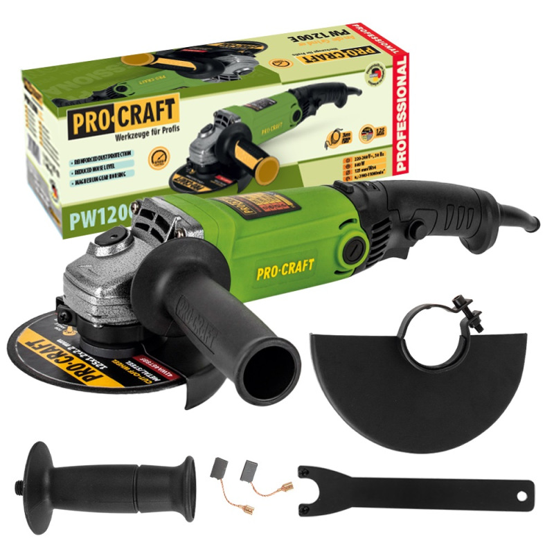 PROCRAFT Uhlová brúska 125mm 860W PW1200E
