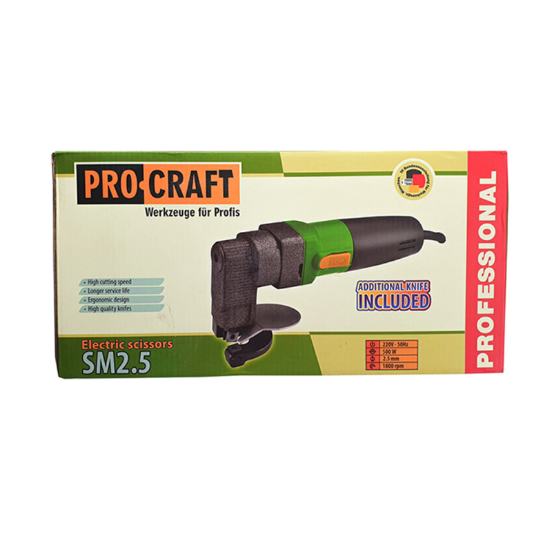 PROCRAFT Elektrické nožnice na plech 500W SM 2,50 4
