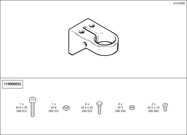 Wolfcraft Držiak vŕtačiek ø 43mm pre stoly, wolfcraft 6152000 2