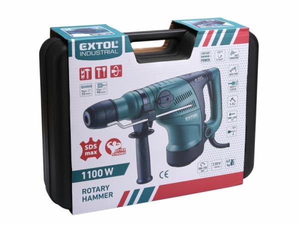 EXTOL INDUSTRIAL Kladivo vŕtacie/sekacie SDS-Max 1100W 9J 8790100 5