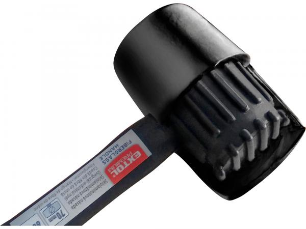 EXTOL PREMIUM Kladivo gumené čierne sklolaminátová násada, pr.85mm/900g 8811105