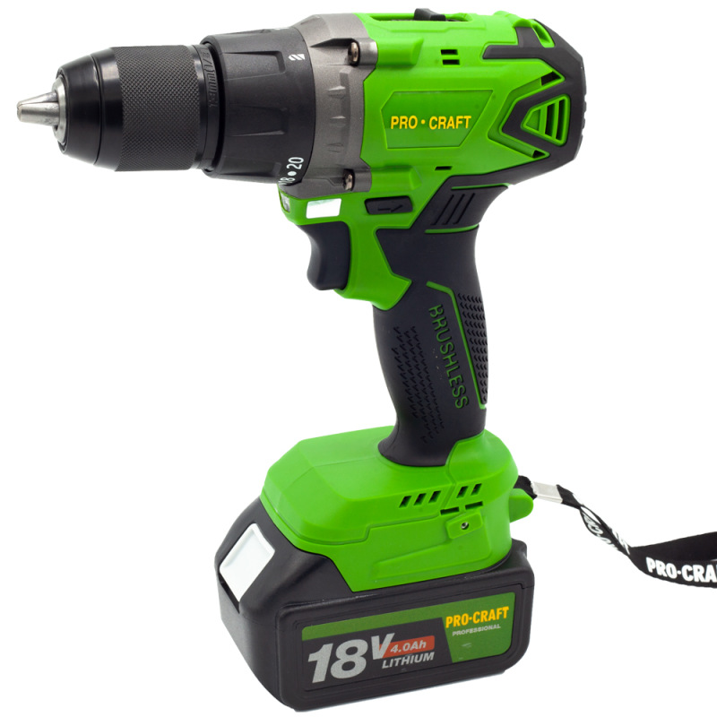 PROCRAFT Akumulátorový príklepový vŕtací skrutkovač 20V PA18BLbb 2