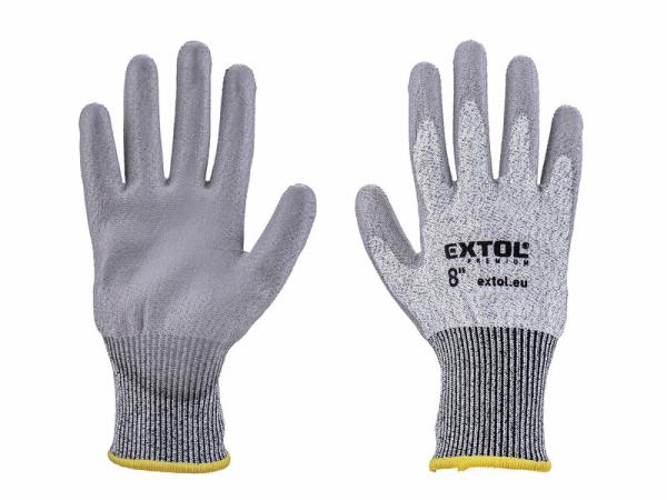 EXTOL PREMIUM Rukavice polyesterové polomáčané 8" 8856696