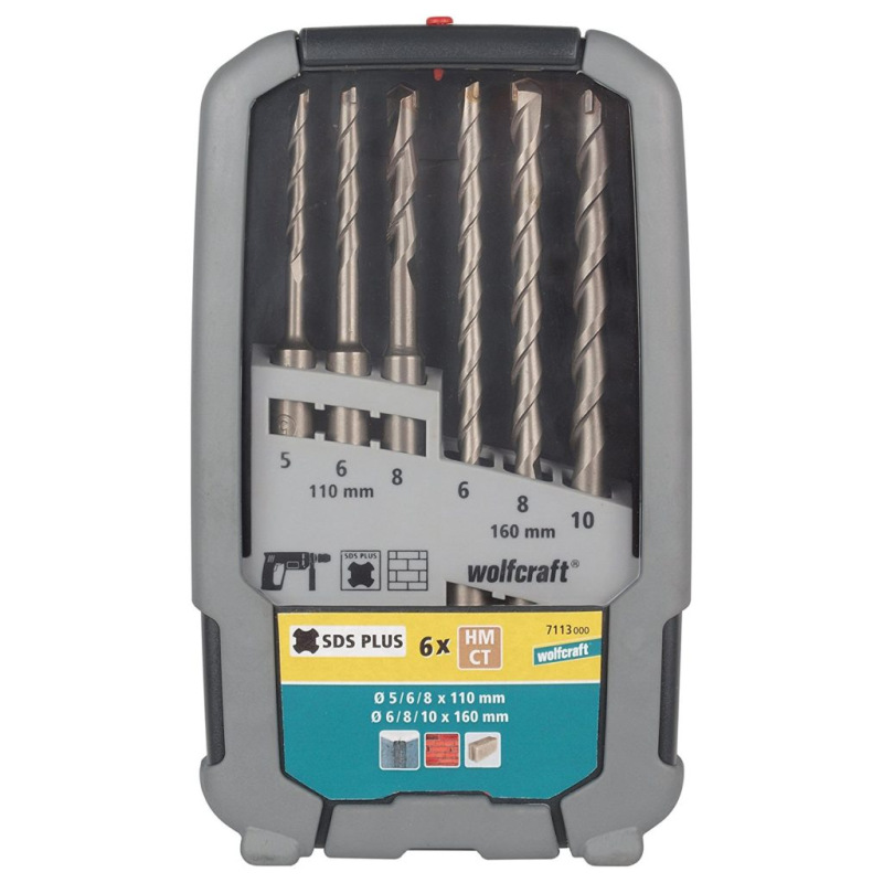 Wolfcraft Sada vrtákov SDS-plus Standard ø 5 - 10mm wolfcraft 7113000