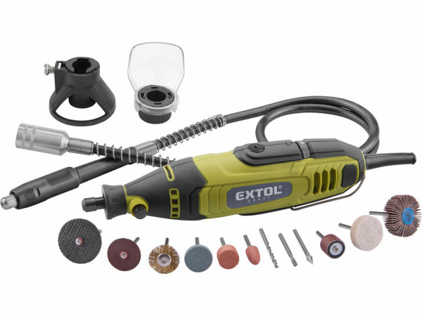 EXTOL CRAFT 404117 Brúska priama, 135W, 210ks príslušenstva, kufor