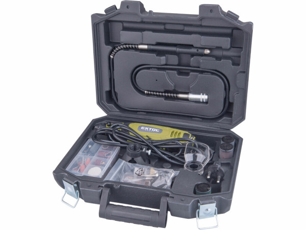 EXTOL CRAFT 404117 Brúska priama, 135W, 210ks príslušenstva, kufor 4