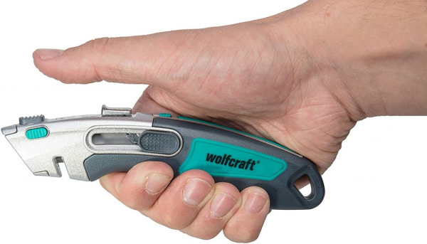 Wolfcraft Nôž s trapézovou čepeľou a zásobníkom na čepele PRO, wolfcraft 4106000 5