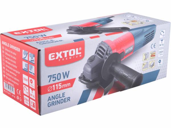 EXTOL PREMIUM Brúska uhlová 115mm 750W 8892023 6