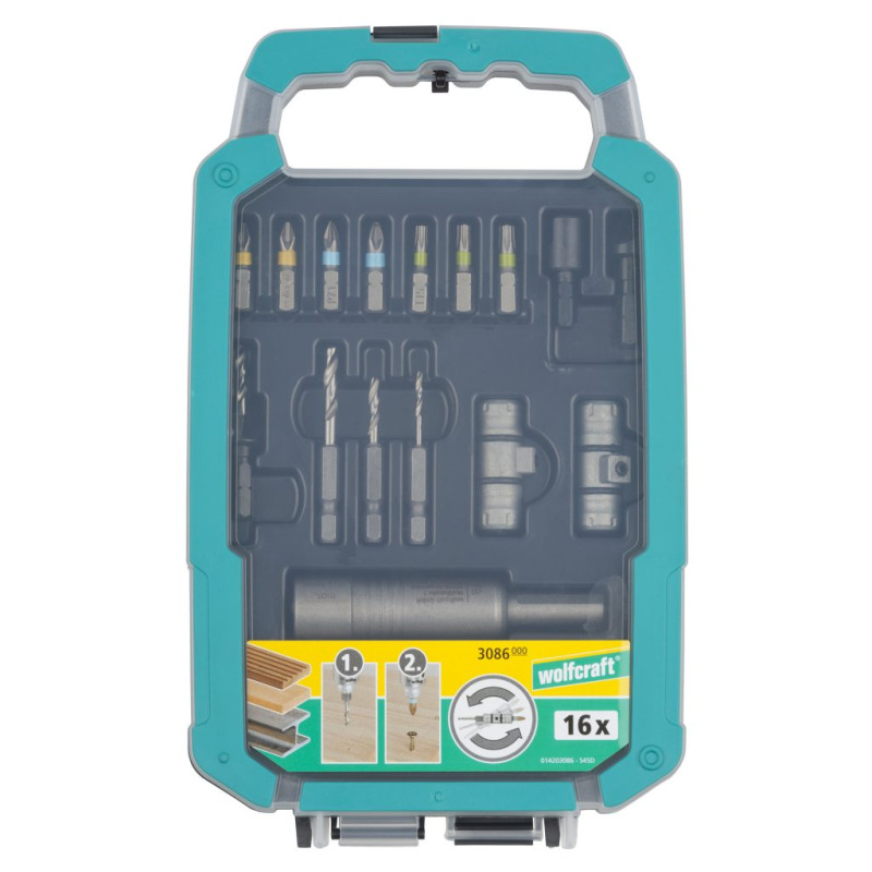 Wolfcraft Sada bitov a vrtákov pre Flipbit wolfcraft 3086000
