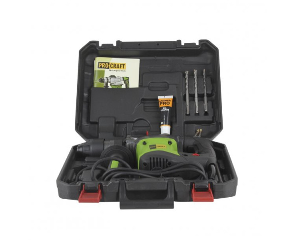 PROCRAFT Kombinované vŕtacie a sekacie kladivo SDS Plus 1500W 6J BH2200 6