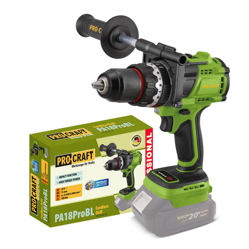 Aku skrutkovač Procraft PA18ProBL (bez batérie a nabíjačky)