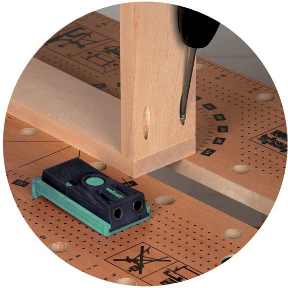 Wolfcraft Sada pre rohové spoje Undercover Jig, skrutky PZ2, wolfcraft 4642000 6