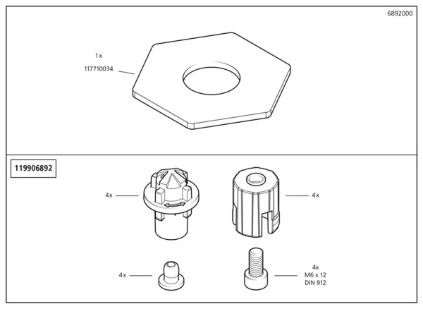 Wolfcraft Držiak multifunkčný pre pracovné stoly wolfcraft 6892000 9