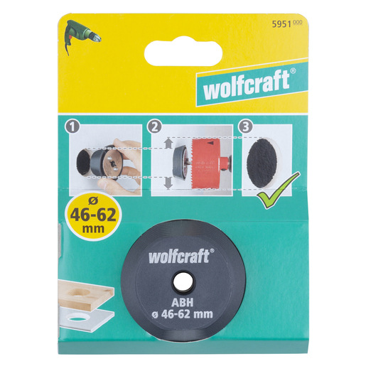 Wolfcraft Kužeľ vystreďovací pre zväčšovanie otvorov ø 46 - 62mm, wolfcraft 5951000 19