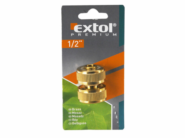 EXTOL PREMIUM Rýchlospojka na hadice mosadzná, 3/4'' 8876012 3