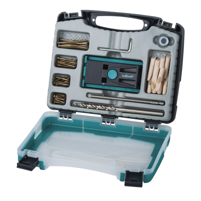 Wolfcraft Sada pre rohové spoje Undercover Jig, skrutky PZ2, wolfcraft 4642000