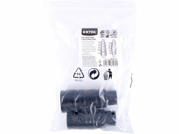 EXTOL PREMIUM 8807100 Adaptéry pre vysávače, 2-dielna sada 2
