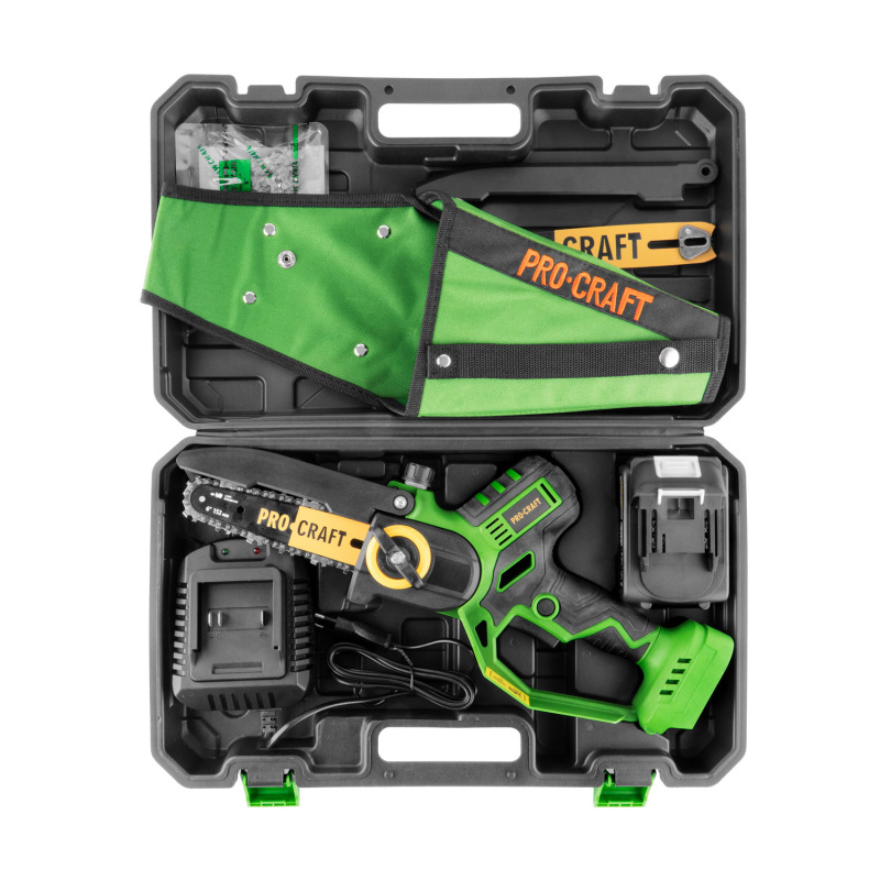 PROCRAFT PKA32Li-P Aku Píla reťazová 20V, 1x 4Ah, dĺžka lišty 152mm/203mm s puzdrom 2