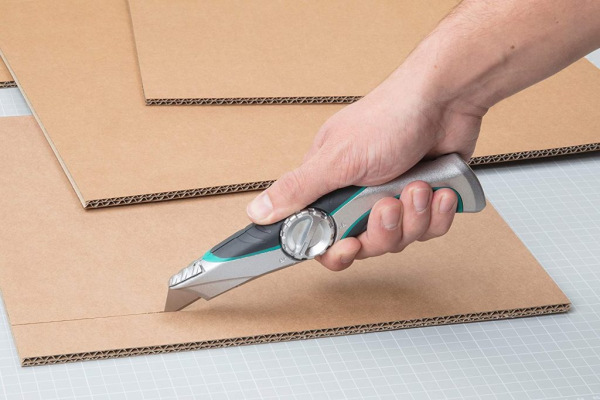 Wolfcraft Nôž PRO s trapézovou čepeľou a púzdrom, wolfcraft 4089000 4