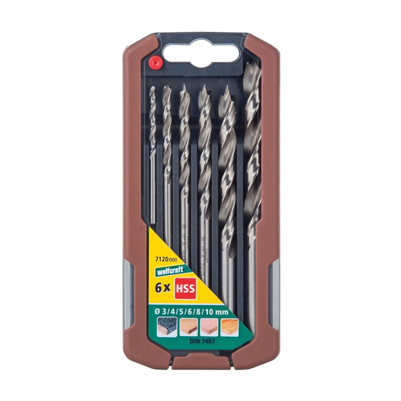 Wolfcraft Sada vrtákov HSS do dreva PROFESIONAL ø 3 - 10mm wolfcraft 7120000
