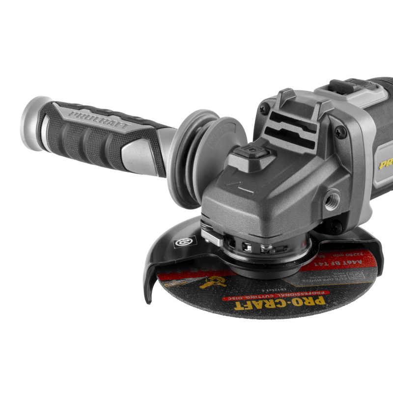 PROCRAFT Aku uhlová brúska Industrial 20V 125mm (bez batérie a nabíjačky) AG125B-BB 6