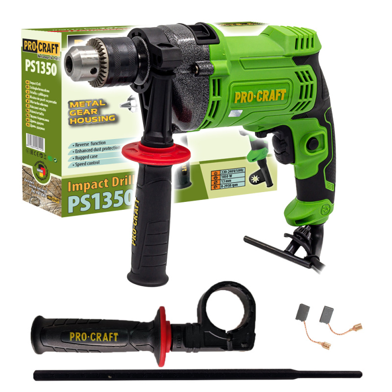 Príklepová vŕtačka Procraft PS1350