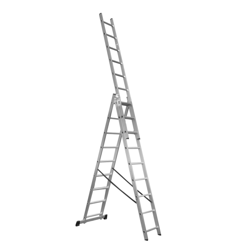 Trojdielny hliníkový rebrík 3x9 Procraft PLA3.592