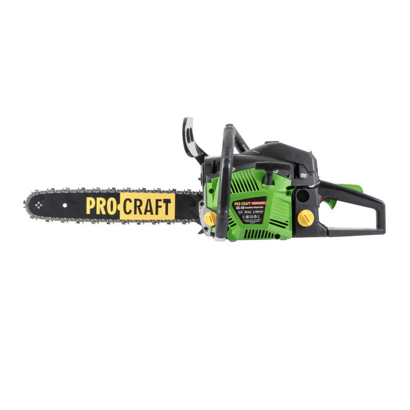 PROCRAFT GS-50/2 Benzínová reťazová píla Výkon (W) 2100, lišta 400/450mm 5