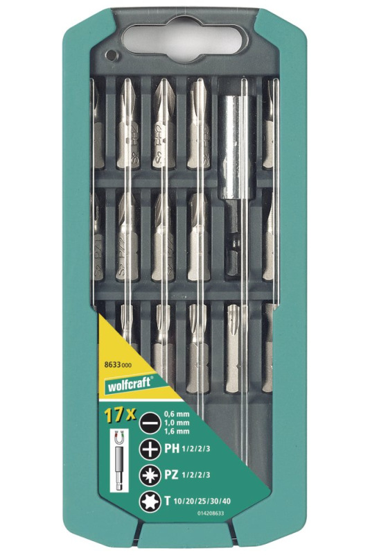 Wolfcraft Sada bitov SOLID SL-PH-PZ-TX wolfcraft 8633000 1