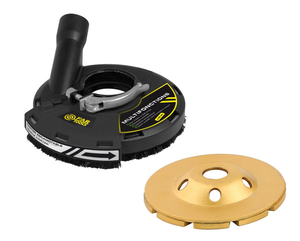 Fartools odsávací kryt pro úhlové brusky na broušení betonu o průměru 180 mm 115924