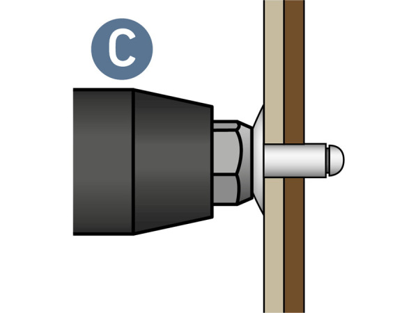 EXTOL PREMIUM Pištoľ nitovacia aku Share20V, 1x 2Ah, 3,2-4,8mm, 12000N, 8891868 8