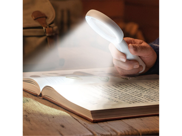 EXTOL LIGHT 43163 Lupa so svetlom, 16 LED, 6/12x zväčšenie, USB-C nabíjanie 3