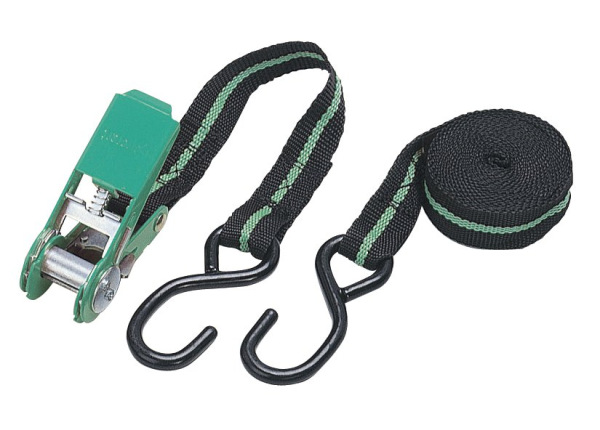 Wolfcraft Pás upínací račňový s hákmi 25mm x 4m, wolfcraft 3442000