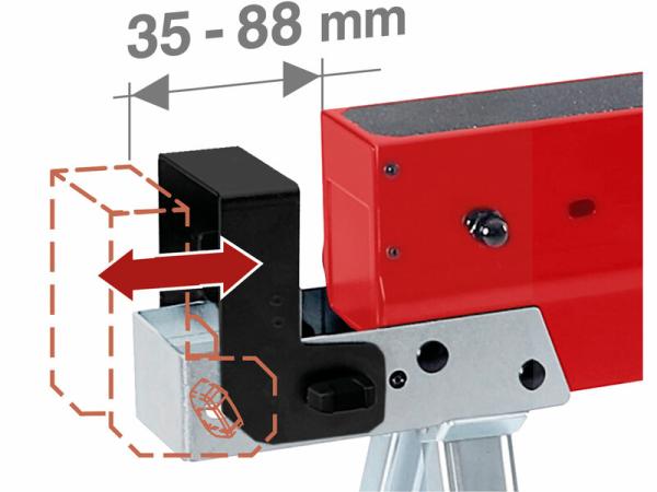 FORTUM 4759999 Podstavec nastaviteľný skladací 590kg, výška 62–82 cm, šírka 90-115,5 cm 3