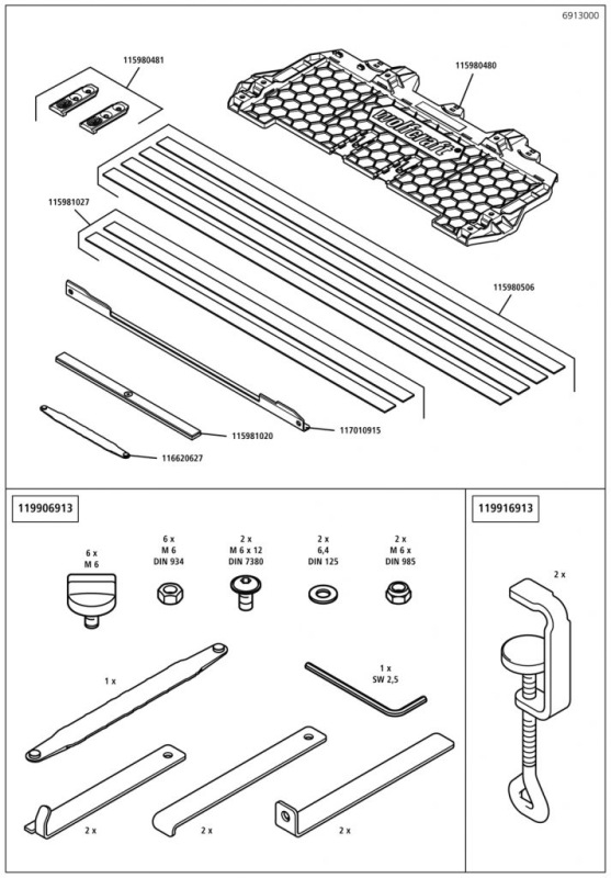 Wolfcraft Lišta vodiaca FKS 145 pre ručné kotúčové píly, 1450mm, wolfcraft 6913000 17