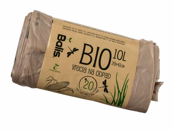 Vrece na BIO odpad 10l 39x41cm 13µm 97006