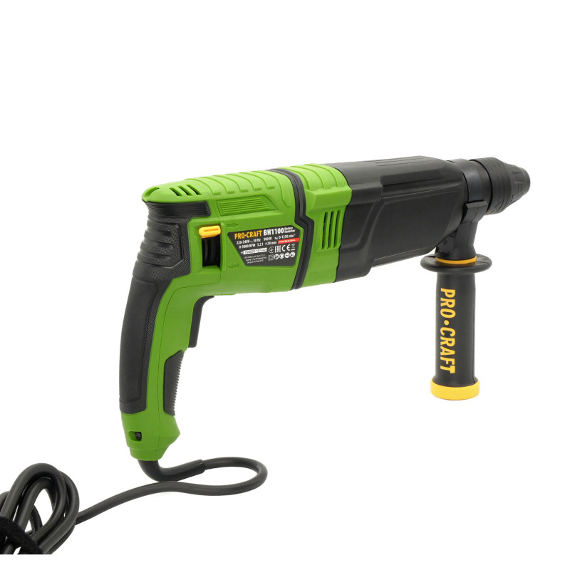 PROCRAFT Kombinované vŕtacie a sekacie kladivo 900W 3,2J BH1100 8